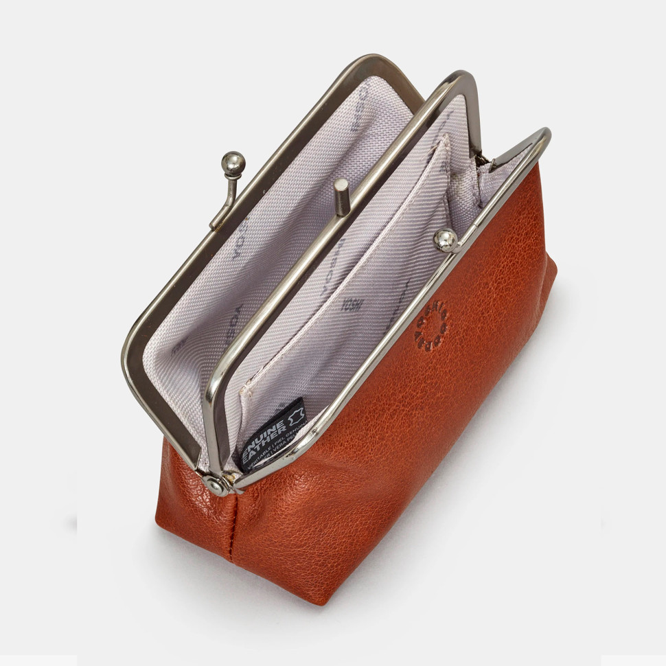 Womens Leather Wallet with Retro Clasp Yoshi Y1328 (Brown)