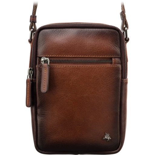 Шкіряна сумка через плече Visconti AT43 Gianni (Burnish Tan)