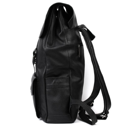 Шкіряний рюкзак чорний TARWA FA-9001-4lx з флотару