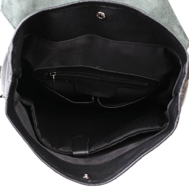 Leather backpack black TARWA FA-9001-4lx