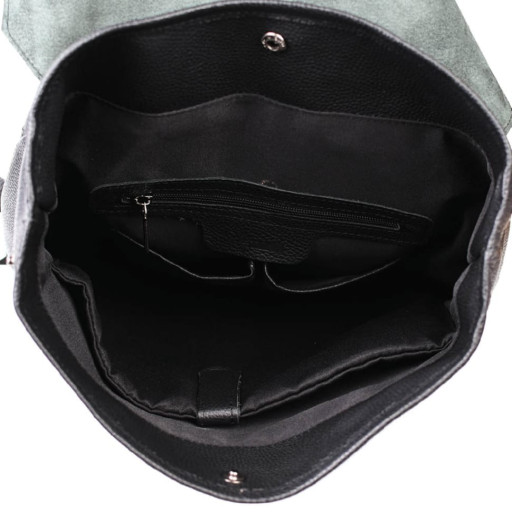 Шкіряний рюкзак чорний TARWA FA-9001-4lx з флотару