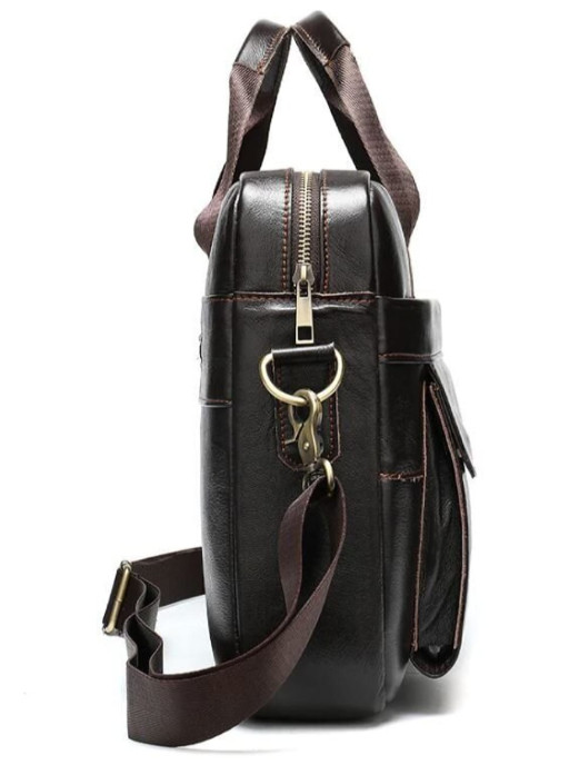 Сумка чоловіча під ноутбук Vintage 14750 Коричнева