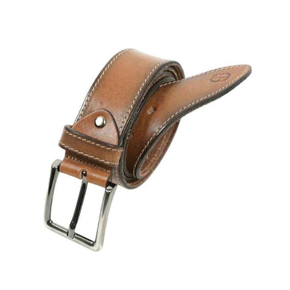 Подвійний шкіряний ремінь для чоловіків - The Return of the Native - Коричневий колір - Time Resistance 5222701