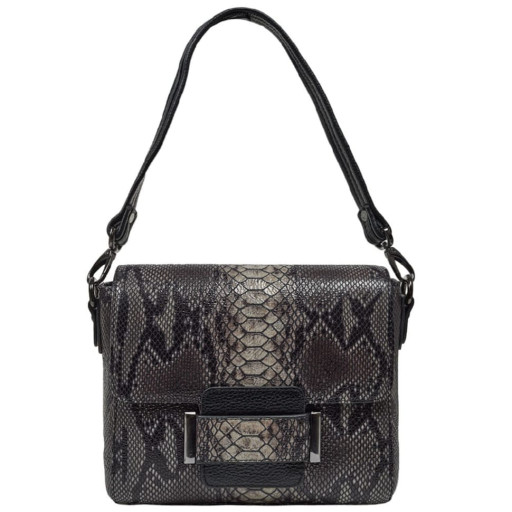 Сумка жіноча шкіряна Desisan 2045-833 сірий пітон