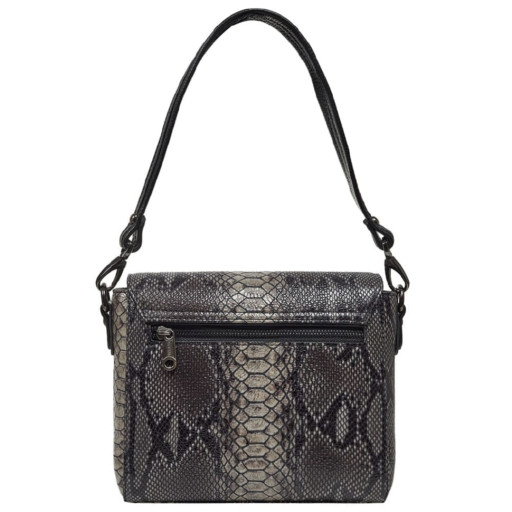 Сумка жіноча шкіряна Desisan 2045-833 сірий пітон