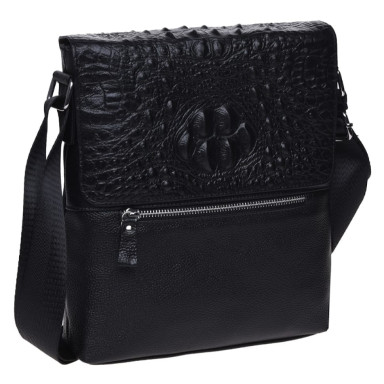 Men's leather bag Keizer K187013-black