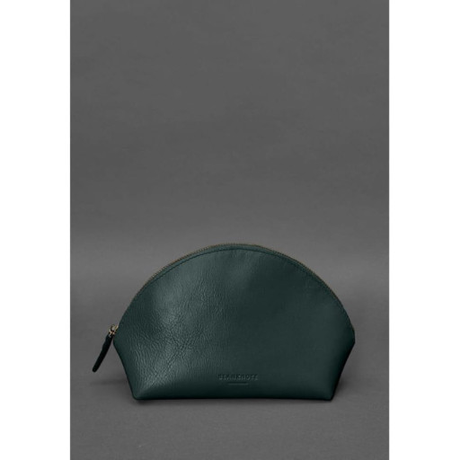 Жіноча шкіряна косметичка 8.0 Зелена