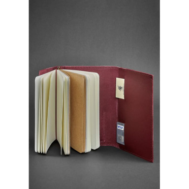 Leather notebook (Soft-book) 2.0 burgundy