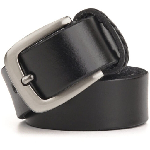 Замшевий модний чоловічий ремінь Vintage 20710 Чорний