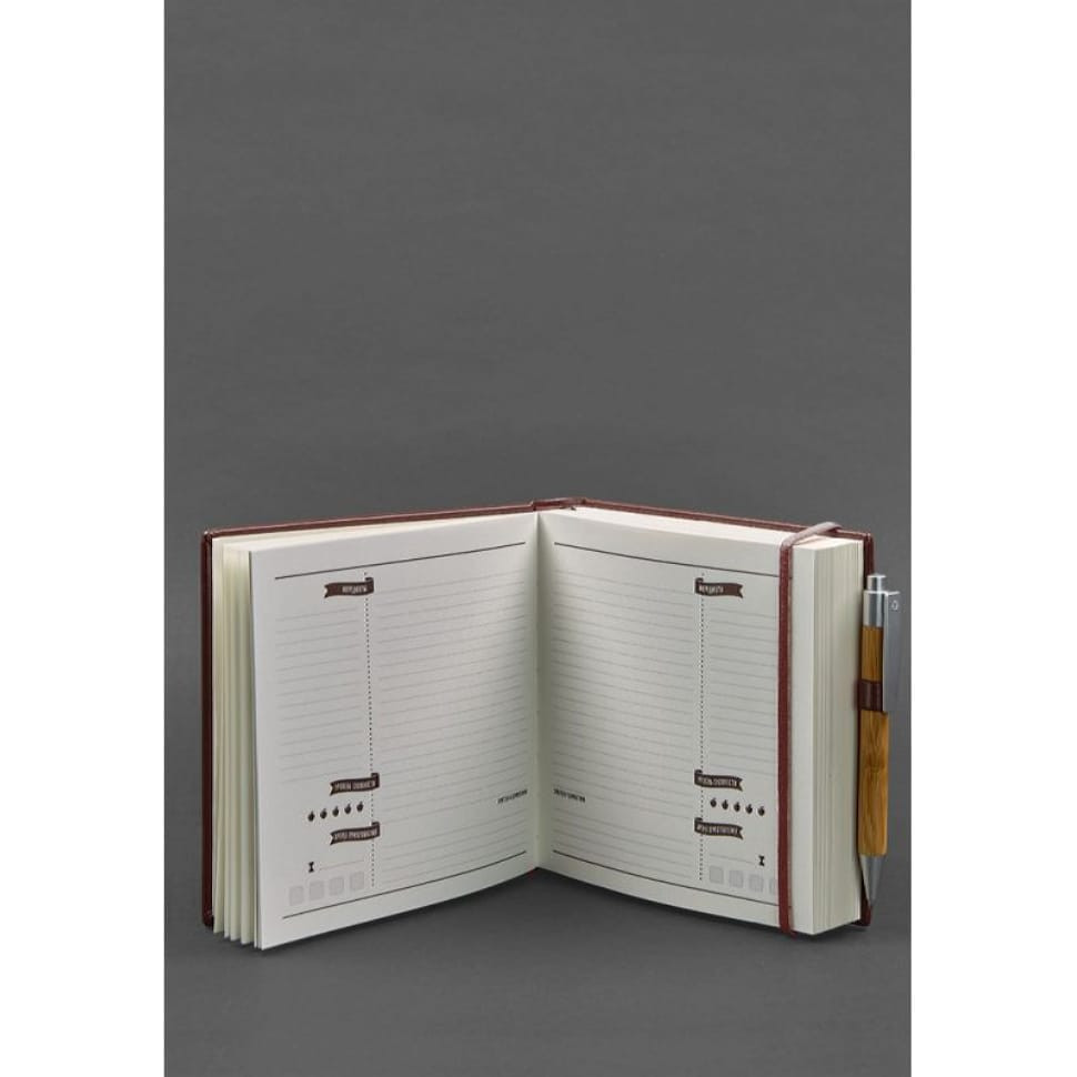 Кук-бук для запису рецептів Книга кулінарних секретів у бордовій обкладинці