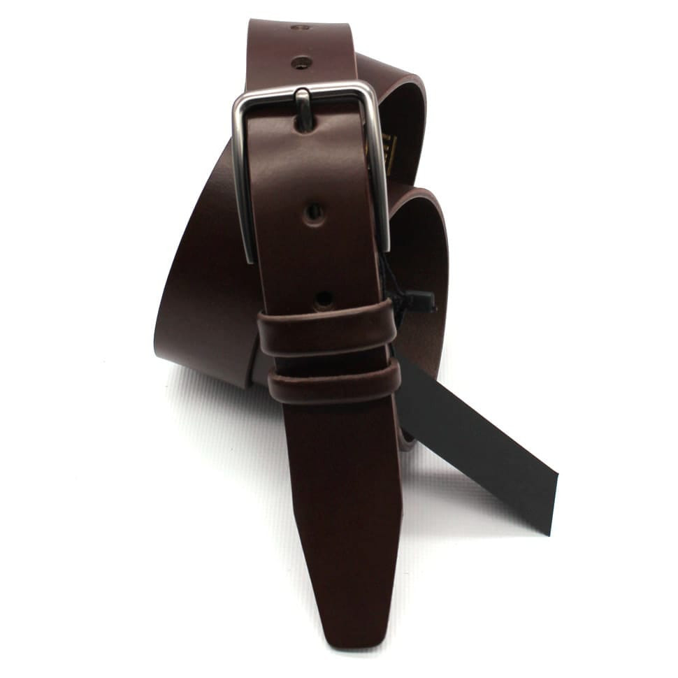 Шкіряний ремінь коричневий TARWA A14077-06 ширина 38мм