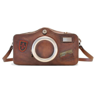 Pratesi BMA444 - Photocamera Bruce Cross Body Bag в шкіряній kožeній Bruce Brown